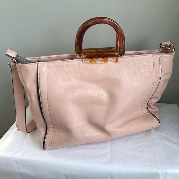 Essentiel Antwerp Tote Bag Vegan Pink Blush Large Strap Purse - Picture 4 of 14